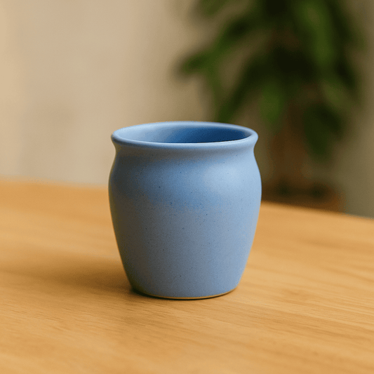 Glazito Premium Small Desi Kullad 120 ml (Set of 6) - Sky Blue