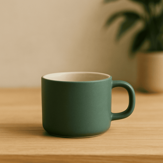 Set of Small Tea Cups / Expresso Shots Cups 110ml Royal Green