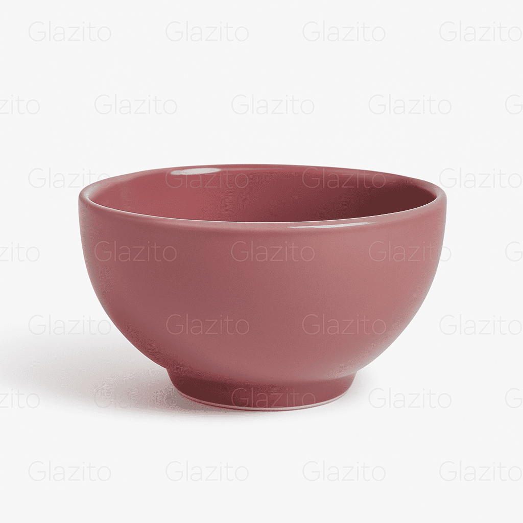 Glazito Milk / Coffee Mug (350 ml) and Bowl (575 ml) Breakfast Set - Dusty Mauve
