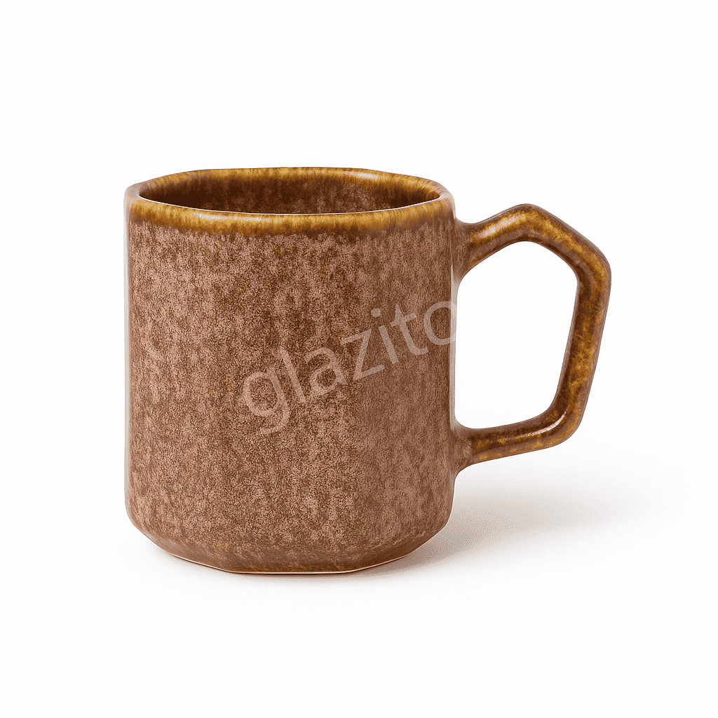 Set of Big Coffee / Milk Mug Hexagon Shape 400 Ml