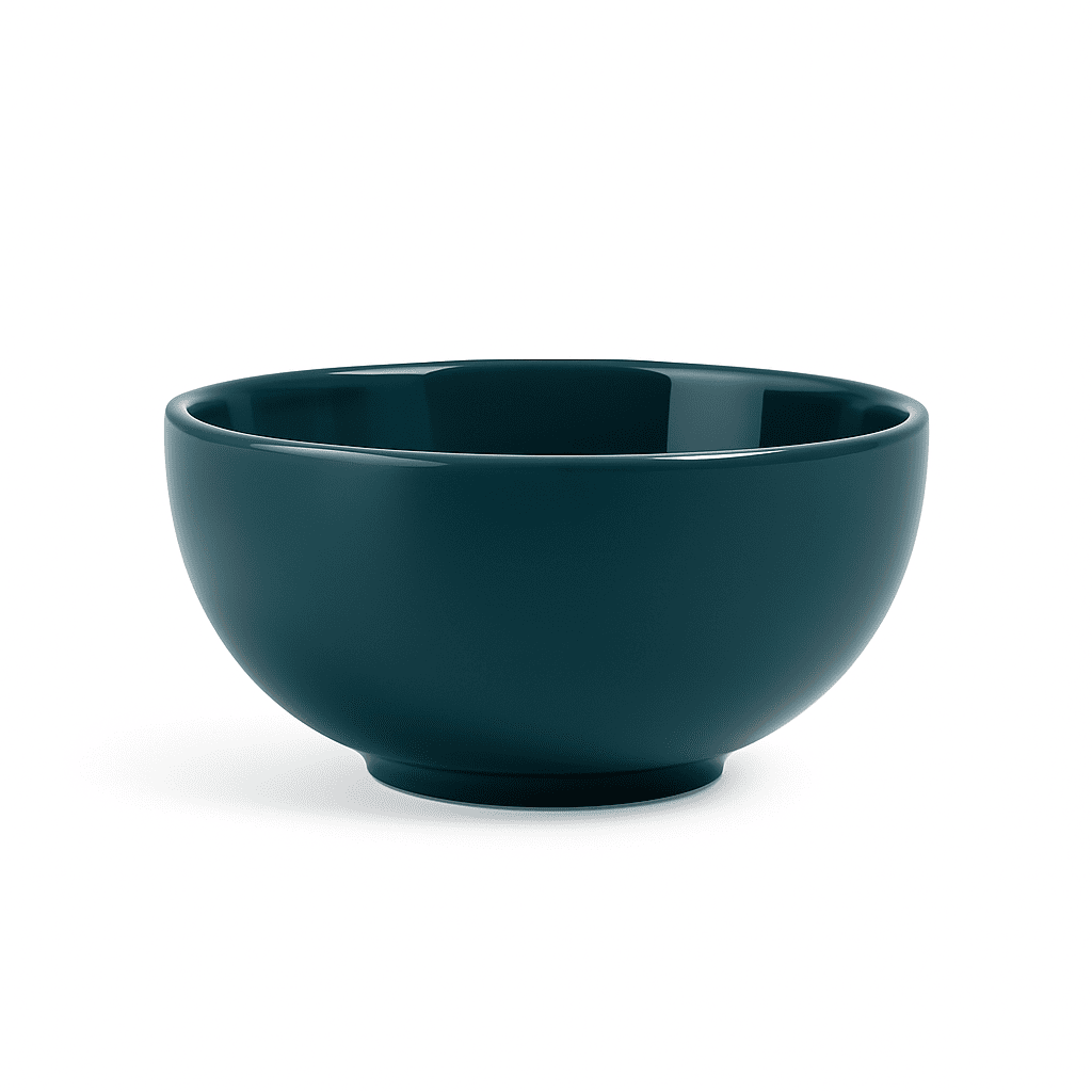 Milk / Coffee Mug (350 ml) and Bowl (575 ml) Breakfast Set - Deep Aqua