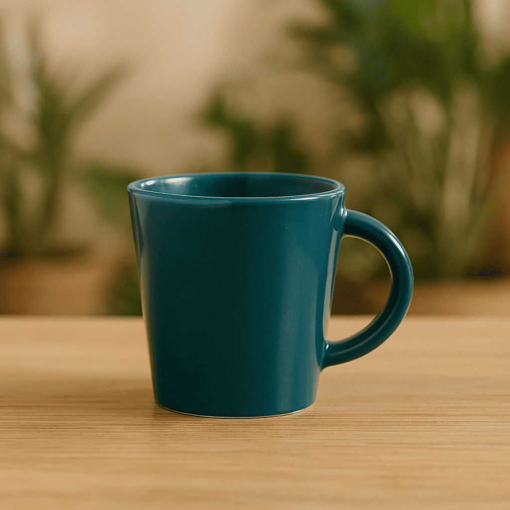 Set of Minimal Solid Coffee/ Milk Mug 350 ml -Deep Aqua