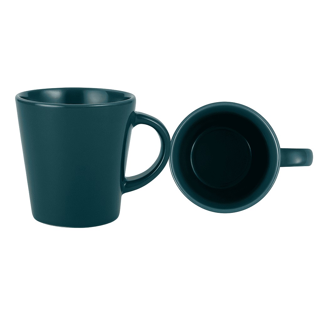 Set of Minimal Solid Coffee/ Milk Mug 350 ml -Deep Aqua