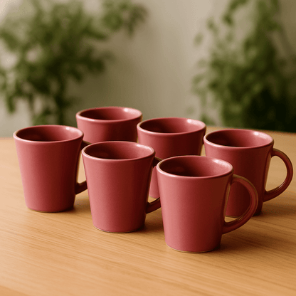Set of Minimal Solid Coffee/ Milk Mug 350 ml -Dusty Mauve