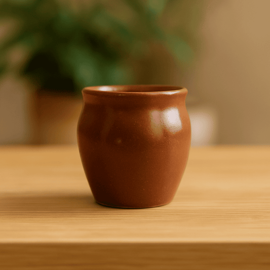 Glazito Premium Small Desi Kullad 120 ml (Set of 6) - Dark Brown