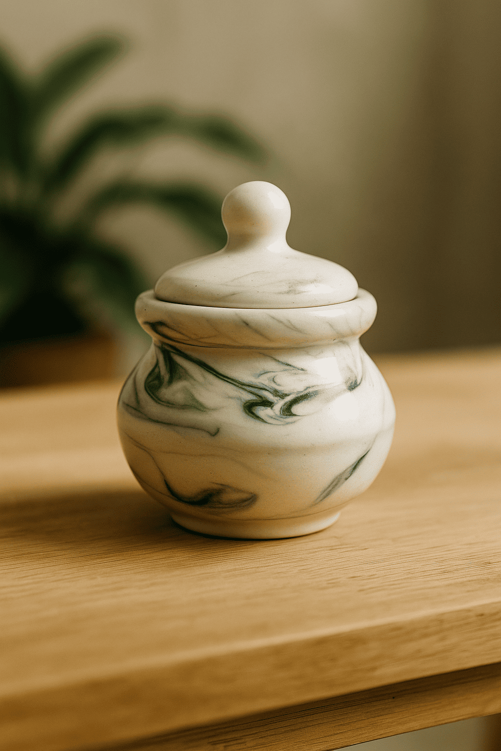 Glazito Premium Small Handi with lid 240 ml  ( Set of 2 ) - White Black