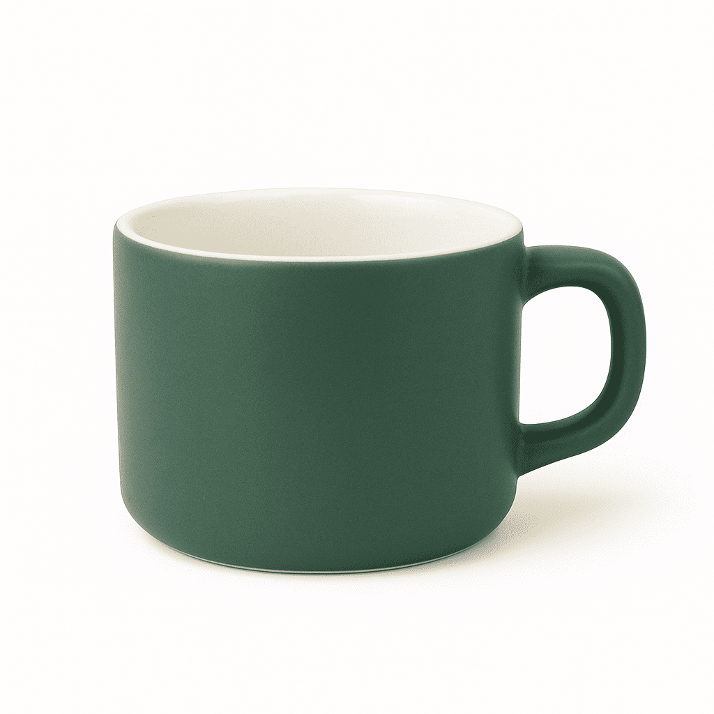 Set of Small Tea Cups / Expresso Shots Cups 110ml Royal Green