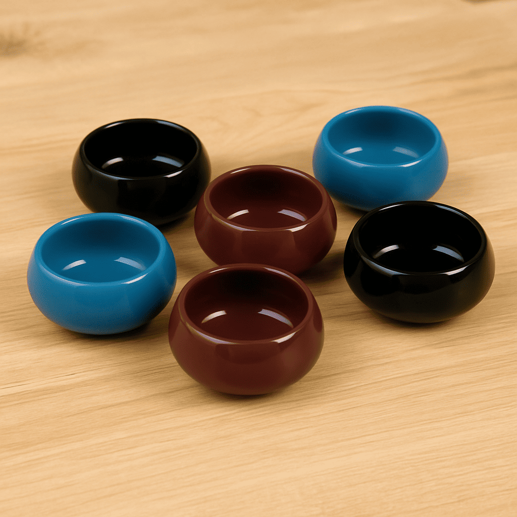 Glazito premium Chutney Bowls Set of 6 - Assorted Colours(Atleast 2 colour with atleast 2 pc of each)